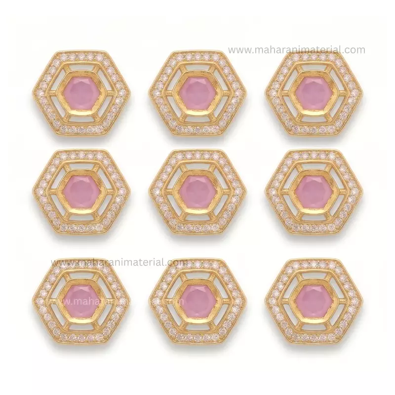 Diamond Kundan Hex