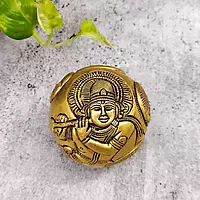 Brass Super Fine Krishna Paper Weight - 3 inch Height | Decorative Brass Krishna Paper Weight