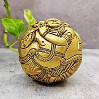 Brass Super Fine Krishna Paper Weight - 3 inch Height | Decorative Brass Krishna Paper Weight