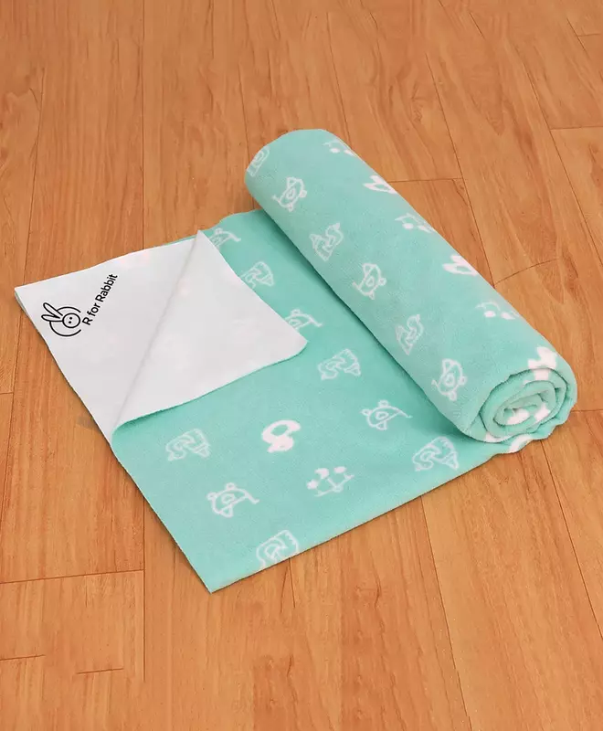 R For Rabbit Dry Sheet Large - Green
