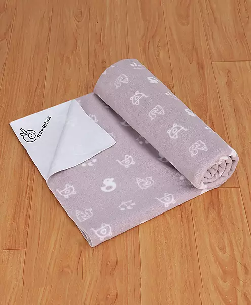 R For Rabbit Dry Sheet Large - Grey