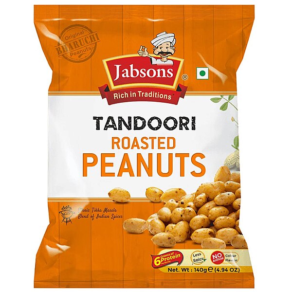 JABSONS TANDOORI ROASTED PEANUTS 140GM