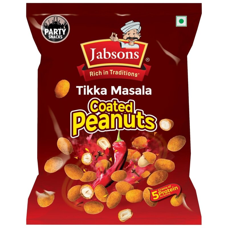 JABSONS TIKKA MASALA COATED PEANUTS 150GM