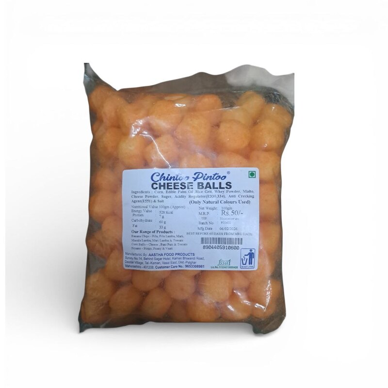 CHINTOO CHEESE BALL 100GM