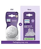 Avent Natural Response Teat Flow 5 Teats for Newborn Babies BPA Free - Pack of 2