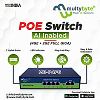 MULTYBYTE 4 PORT  POE SWITCHES