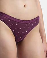 Jockey Medium Coverage Super Combed Cotton Elastane Stretch Mid Waist Bikini With Exposed Waistband and StayFresh Treatment 3005