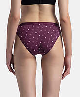 Jockey Medium Coverage Super Combed Cotton Elastane Stretch Mid Waist Bikini With Exposed Waistband and StayFresh Treatment 3005