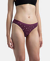 Jockey Medium Coverage Super Combed Cotton Elastane Stretch Mid Waist Bikini With Exposed Waistband and StayFresh Treatment 3005