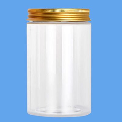 300 ml Round PET Jar + Aluminium GOLD Cap 300 ml Round PET Jar + Aluminium GOLD Cap