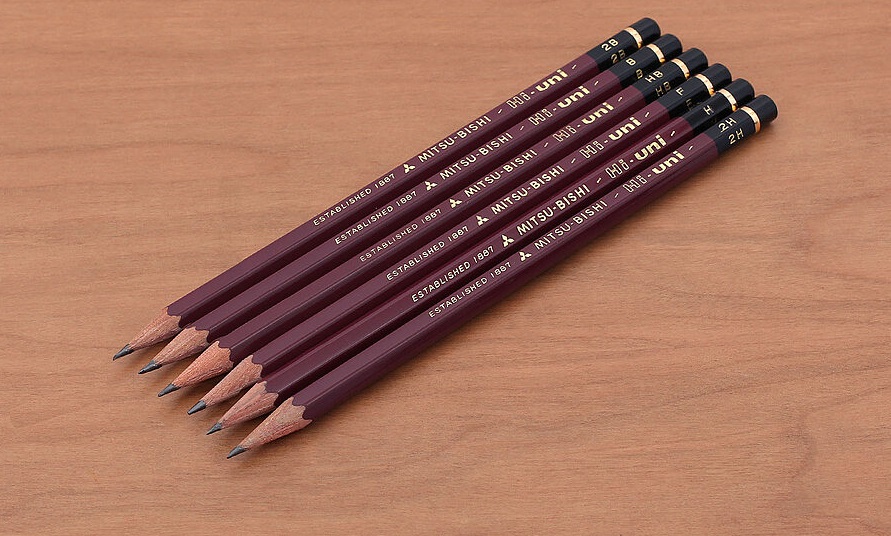 MITSUBISHI UNI HI UNI ARTISTS' GRAPHITE PENCIL