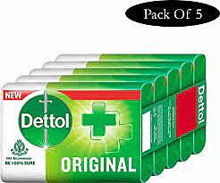 DETTOL ORIGINAL 5 PACK 75GM EACH