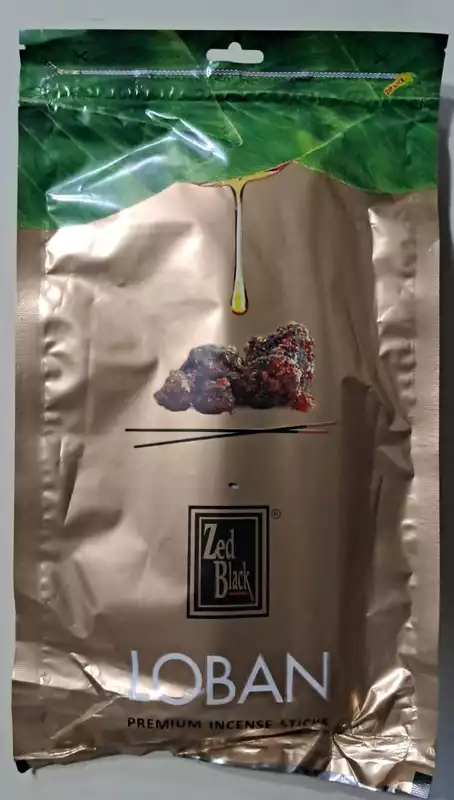 ZED BLACK AGARBATTI LOBAN 140GM