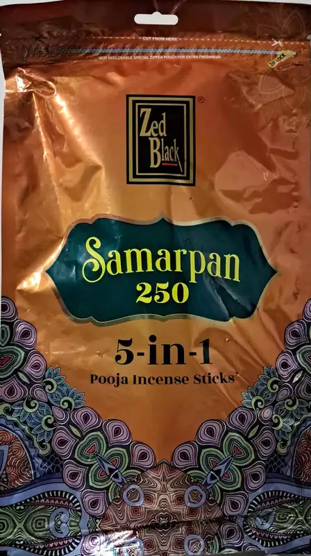 ZED BLACK AGARBATTI SAMARPAN 190GM