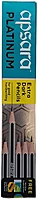 APSARA PLATINUM EXTA DARK PENCIL 10PIECES+1SHARPENER+1EARASER