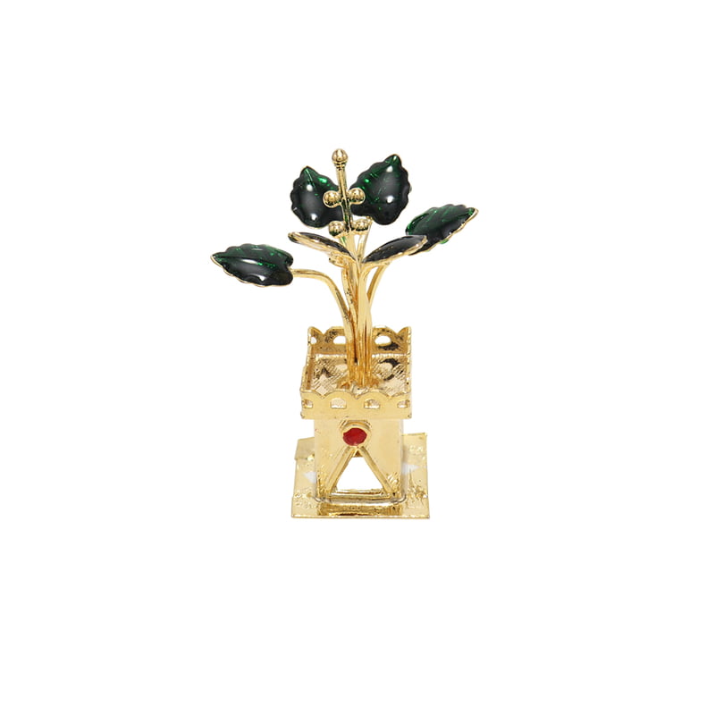 Silver Tulasi Madam / Tulsi Plant (Gold Plated) Silver Tulasi Madam / Tulsi Plant (Gold Plated)