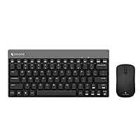 Coconut Mini Desire WK29 Wireless Combo (Black Keys, Grey Border, Compact Design, Ergonomic Feel,Long Battery Life, 1 Year Warranty)