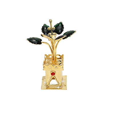 Silver Tulasi Madam / Tulsi Plant (Gold Plated) Silver Tulasi Madam / Tulsi Plant (Gold Plated)