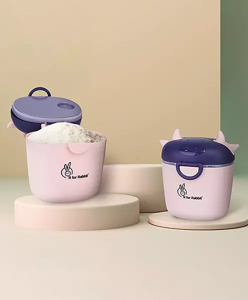 R For Rabbit - First Feed Crescent - Meal Box - Pink