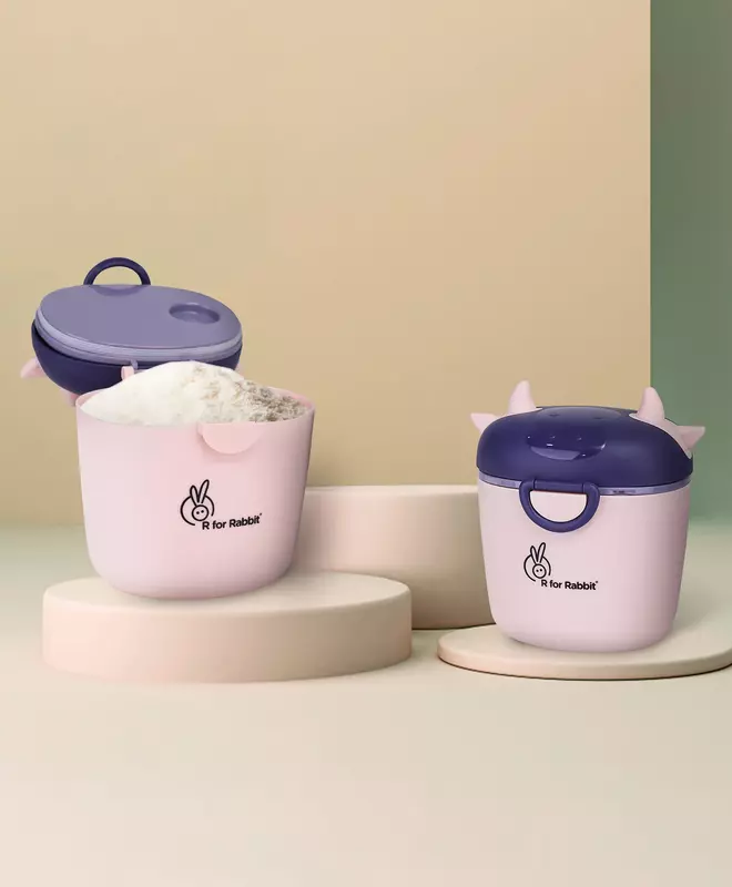 R For Rabbit - First Feed Crescent - Meal Box - Pink