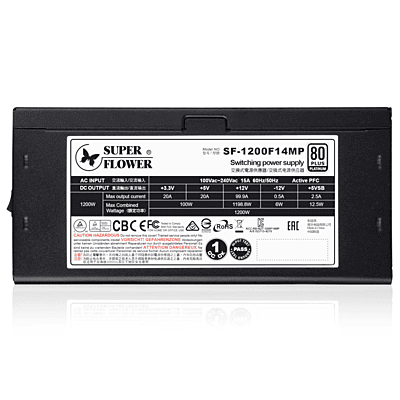SUPER FLOWER POWER SUPPLY LEADEX PLATINUM SE 1200W (SF-1200F14MP) SUPER FLOWER POWER SUPPLY LEADEX PLATINUM SE 1200W (SF-1200F14MP)