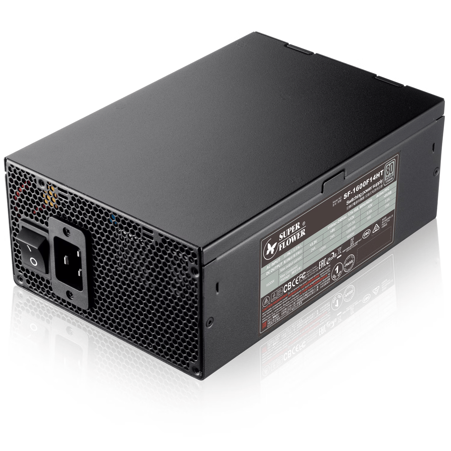 SUPER FLOWER POWER SUPPLY LEADEX TITANIUM 1600W ATX3.1 (SF-1600F14HT)