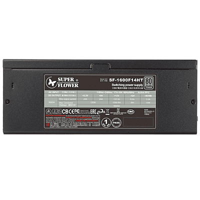 SUPER FLOWER POWER SUPPLY LEADEX TITANIUM 1600W ATX3.1 (SF-1600F14HT)