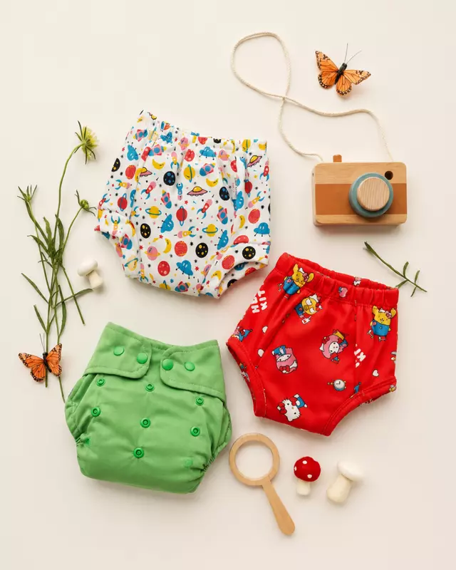 Padded underwear And cloth diaper combo