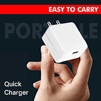Champion 20W Quick Charging Wall Adapter - High-Speed Charger for iPhone, Android, and USB-C Devices (White) Champion 20W Quick Charging Wall Adapter - High-Speed Charger for iPhone, Android, and USB-C Devices (White)