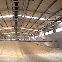 Modular Grain Storage Warehouse Setup