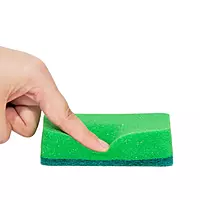 Multipurpose Scrub Pad with Sponge Multicolored Set of 10