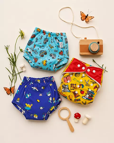 Padded underwear And cloth diaper combo