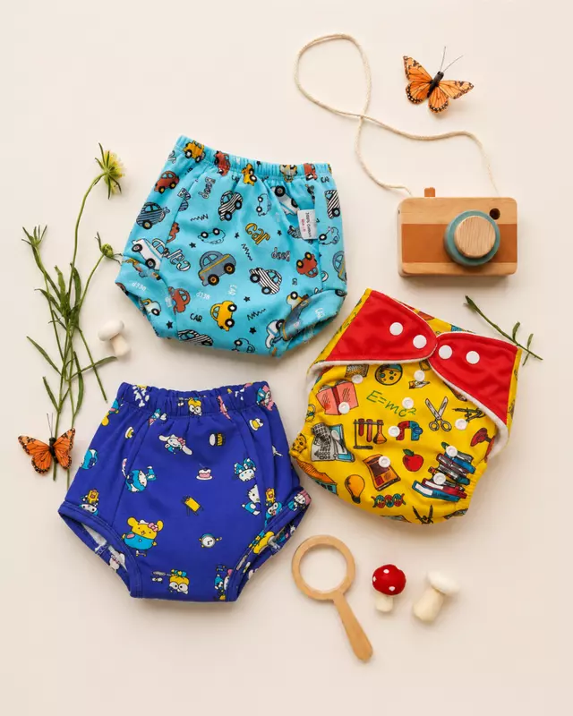 Padded underwear And cloth diaper combo
