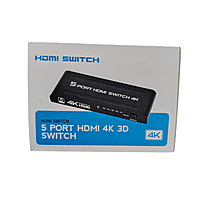 5-Port HDMI Switch – Connect Multiple HDMI Devices to One Display