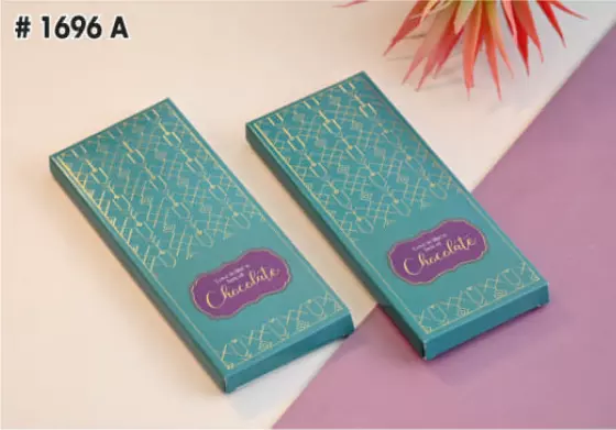 Premium Chocolate Bar Box - 6.5x2.75x0.45 Inch - 1696 A