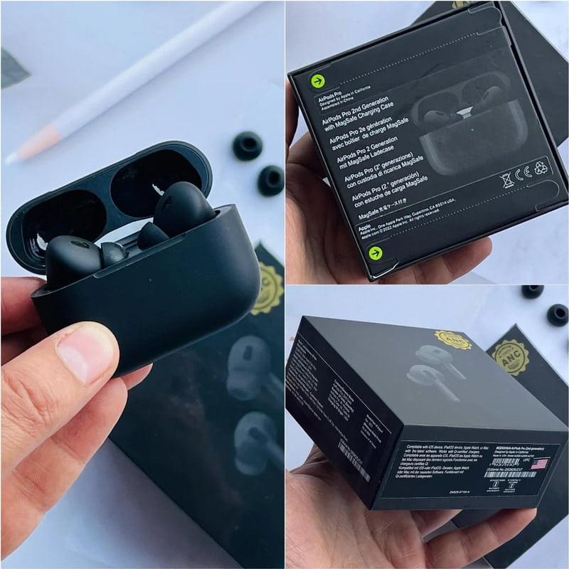 IMPORTED AirPods Pro (2nd Generation) with MagSafe Case (USB‑C) (Black) IM IMPORTED AirPods Pro (2nd Generation) with MagSafe Case (USB‑C) (Black) IM