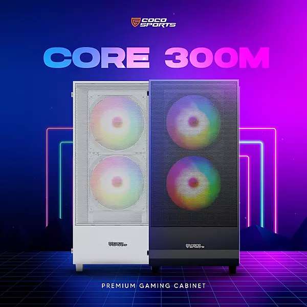 Coconut Core 300M Gaming Tower with Efficient Cooling