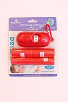 Baby Diaper Disposal Bags with Travel Dispenser & 5 Refill Rolls – Assorted Colours