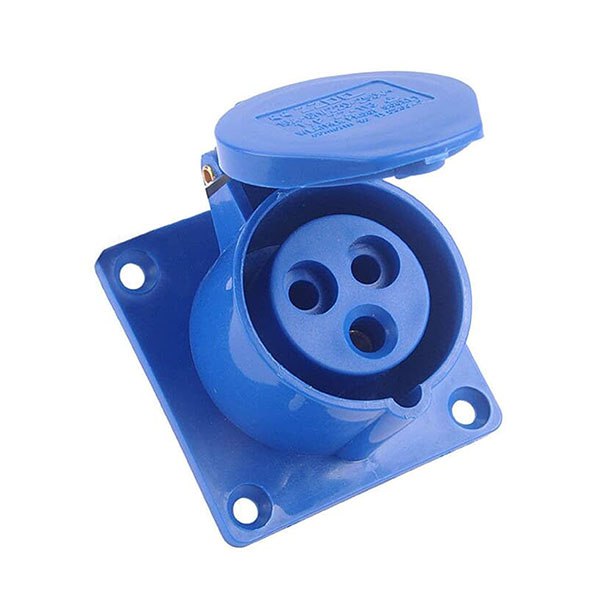 16A/3Pin Industrial panel mount Socket |Single Phase ( only panel mount socket)