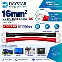 16mm² Red & Black UV Battery Cable-DC