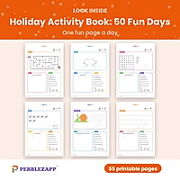 Holiday Activity Book: 50 Fun Days – 55 Pages