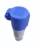 16A Industrial Socket Straight - 3 Pin