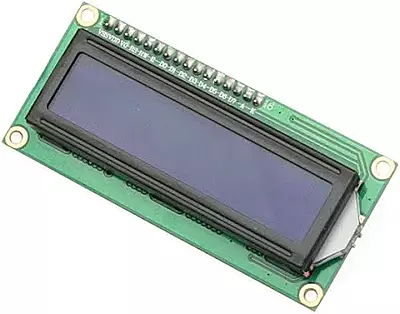 16x2 LCD display module with I2C interface for Arduino and ESP32