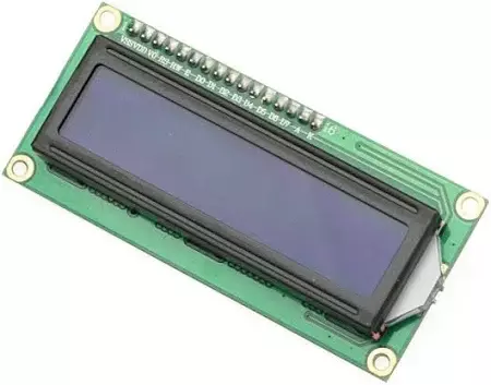 16x2 LCD display module with I2C interface for Arduino and ESP32