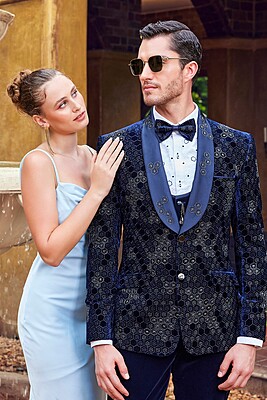 Azure Weave Opulence Tuxedo