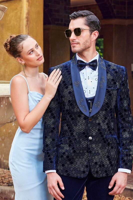 Azure Weave Opulence Tuxedo