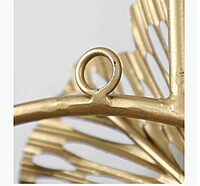 DAD Iron Double IRIS Decorative Showpiece for Wall Decor - Size 38 * 2 * 20 Inch