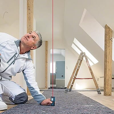 Bosch GLM 40 Plastic Professional Digital Laser Measure (Blue), 1 Piece