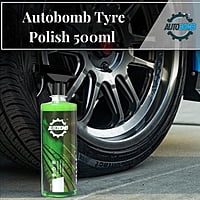 Autobomb Tyre Polish 500ml | Long Lasting Super Black Shine | Prevents Fading and Cracks | All types of tyres (cars, bikes, trucks, SUVs, etc.) (PACK OF 1) Autobomb Tyre Polish 500ml | Long Lasting Super Black Shine | Prevents Fading and Cracks | All types of tyres (cars, bikes, trucks, SUVs, etc.) (PACK OF 1)