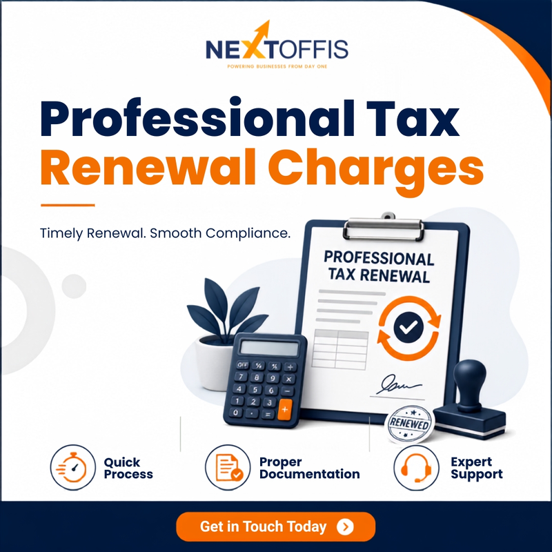 Professional Tax Renewal Charges